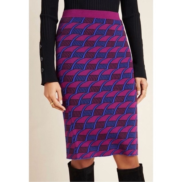 Anthropologie Maeve Nancy Pencil Sweater Skirt SZ S - Picture 3 of 11